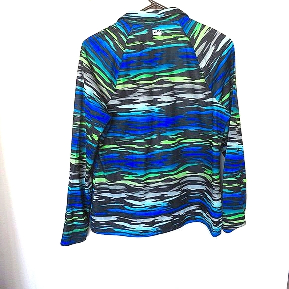 Fila Sport Quarter Zip Pullover Top Size M - Picture 4 of 6